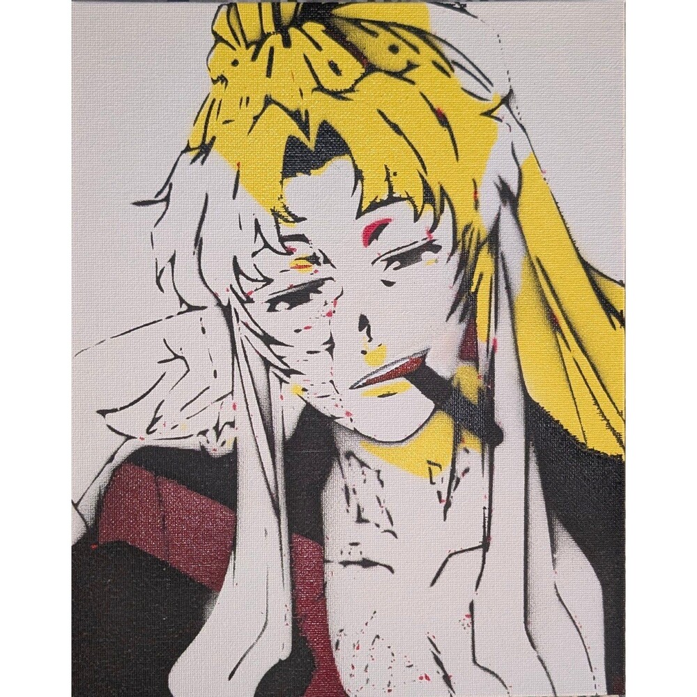 Black Lagoon Spray Paint Art Piece